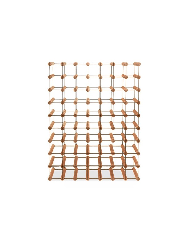 Regały - Stojak na 63 Butelki Szklane/ PET — RW-8/ 7x9 — Brązowy - product b2b.wamar.biz 6