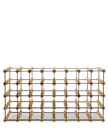 Regały - Stojak na 32 Butelki Szklane/ PET — RW-8/ 8x4 — Surowy - product 5