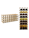 Stojak na 24 Butelek Szklanych/ PET — RW-8/ 8x3 — Surowy