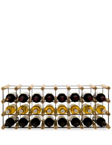 Regały - Stojak na 24 Butelek Szklanych/ PET — RW-8/ 8x3 — Surowy - produkt 3