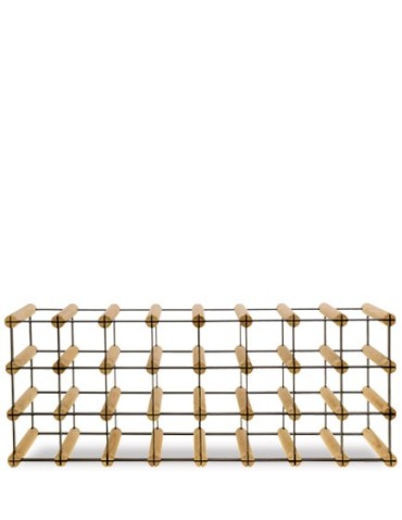 Regały - Stojak na 24 Butelek Szklanych/ PET — RW-8/ 8x3 — Surowy - produkt 4