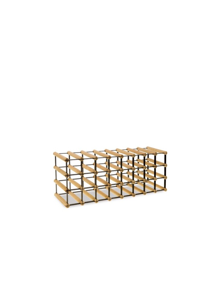 Regały - Stojak na 24 Butelek Szklanych/ PET — RW-8/ 8x3 — Surowy - produkt b2b.wamar.biz 6