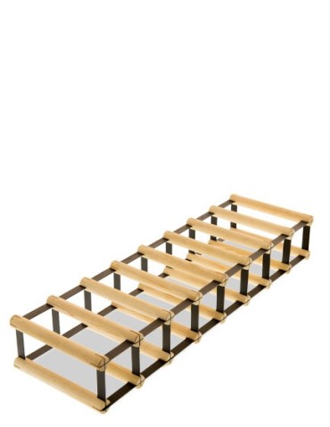 Regały - Stojak na 8 Butelek Szklanych/ PET — RW-8/ 8x1 — Surowy - product 2