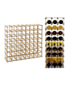 Stojak na 56 Butelek Szklanych/ PET — RW-8/ 8x7 — Surowy
