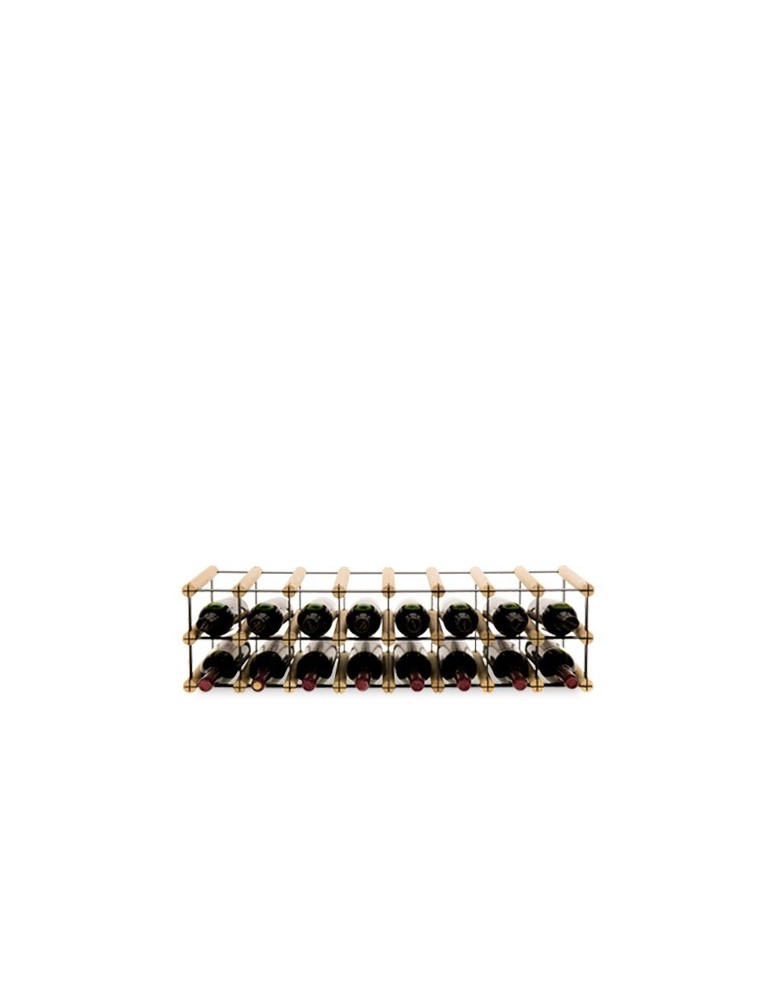 Regały - Stojak na 16 Butelek Szklanych/ PET — RW-8/ 8x2 — Surowy - product b2b.wamar.biz 3