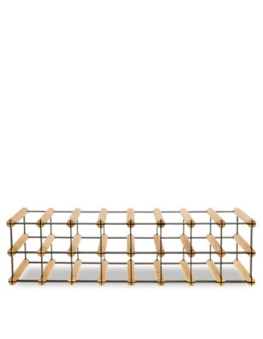 Regały - Stojak na 16 Butelek Szklanych/ PET — RW-8/ 8x2 — Surowy - product 4