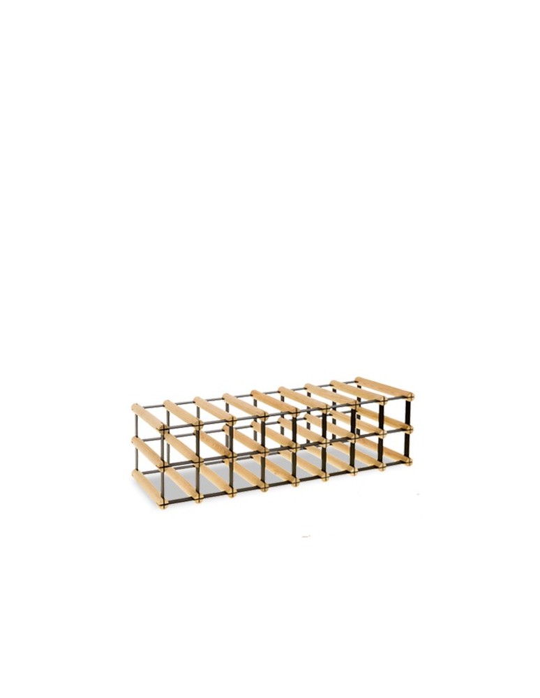 Regały - Stojak na 16 Butelek Szklanych/ PET — RW-8/ 8x2 — Surowy - product b2b.wamar.biz 6