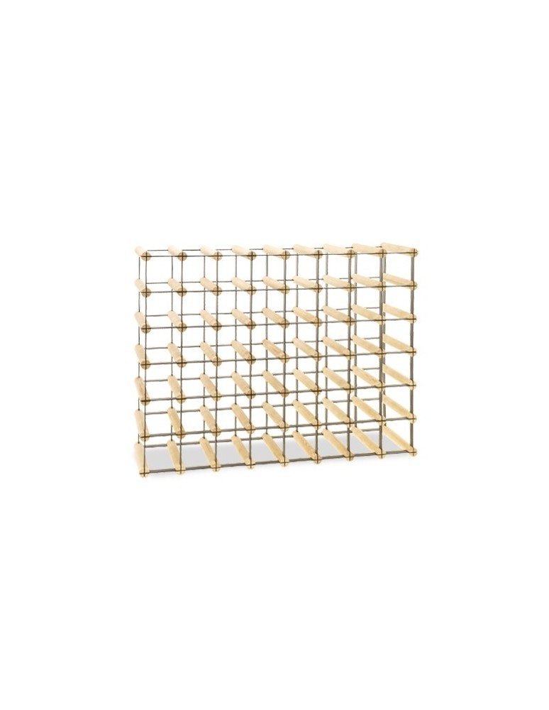 Regały - Stojak na 48 Butelek Szklanych/ PET — RW-8/ 8x6 — Surowy - product b2b.wamar.biz 2