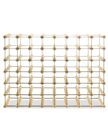 Regały - Stojak na 48 Butelek Szklanych/ PET — RW-8/ 8x6 — Surowy - product 5