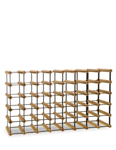 Stojak na 40 Butelek Szklanych/ PET — RW-8/ 8x5 — Surowy - product 2