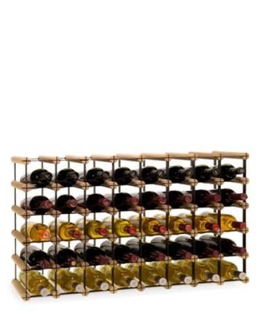 Regały - Stojak na 40 Butelek Szklanych/ PET — RW-8/ 8x5 — Surowy - product 2