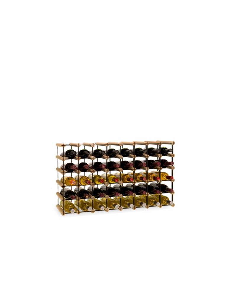 Regały - Stojak na 40 Butelek Szklanych/ PET — RW-8/ 8x5 — Surowy - product b2b.wamar.biz 2