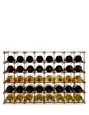 Regały - Stojak na 40 Butelek Szklanych/ PET — RW-8/ 8x5 — Surowy - product 5