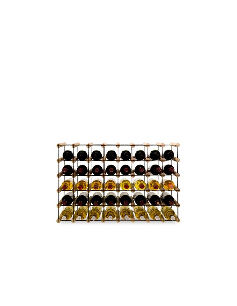 Regały - Stojak na 40 Butelek Szklanych/ PET — RW-8/ 8x5 — Surowy - product b2b.wamar.biz 5