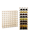 Stojak na 64 Butelki Szklane/ PET — RW-8/ 8x8 — Surowy