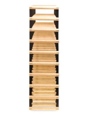 Regały - Stojak na 72 Butelki Szklane/ PET — RW-8/ 8x9 — Surowy - product 2