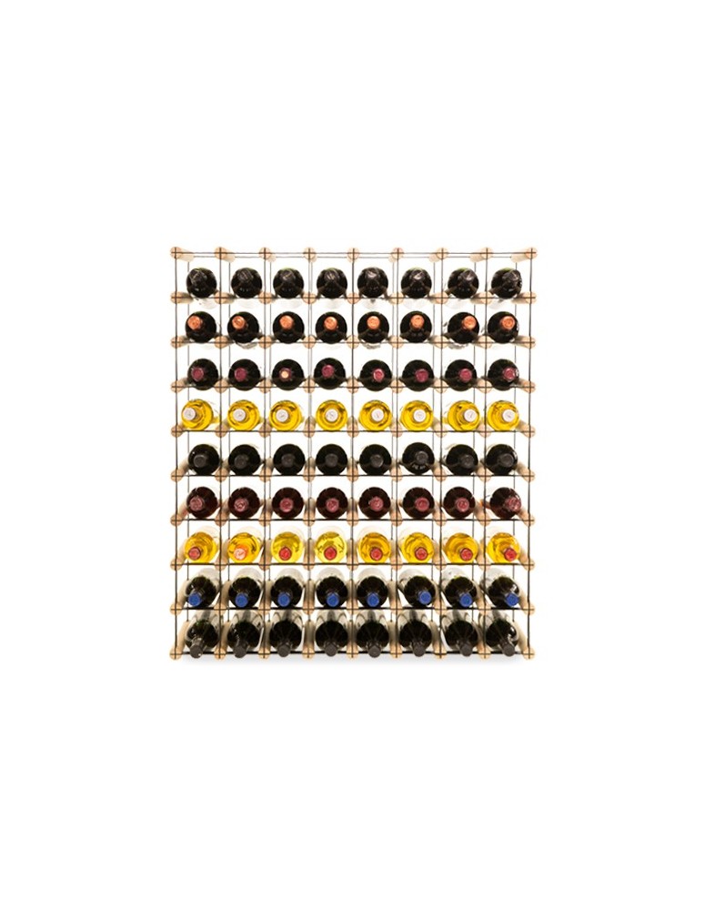 Regały - Stojak na 72 Butelki Szklane/ PET — RW-8/ 8x9 — Surowy - product b2b.wamar.biz 4