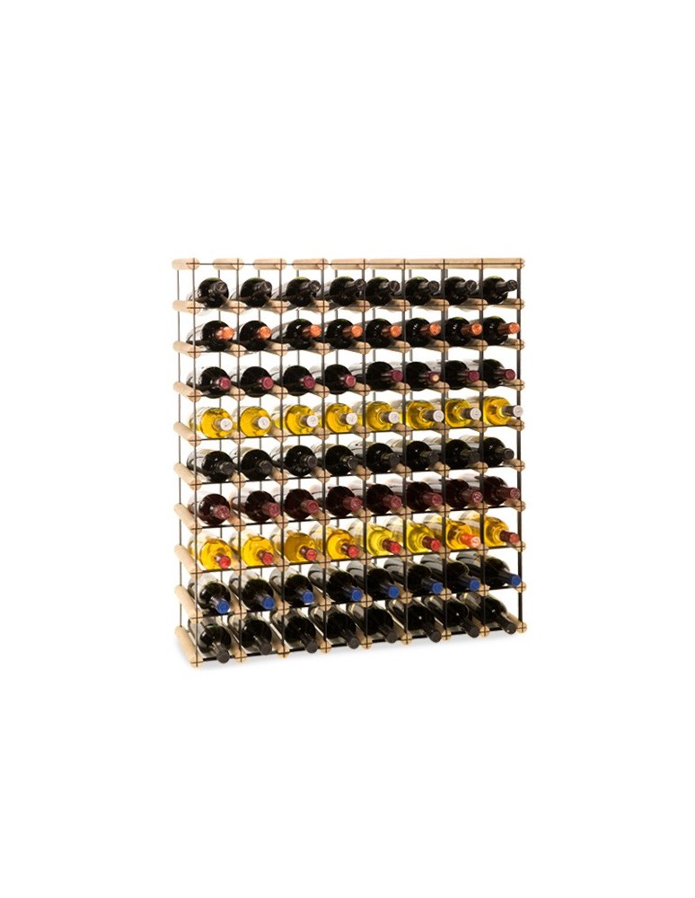 Regały - Stojak na 72 Butelki Szklane/ PET — RW-8/ 8x9 — Surowy - product b2b.wamar.biz 6