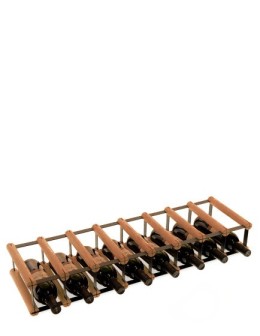 Stojak na 8 Butelek Szklanych/ PET — RW-8/ 8x1 — Brązowy - product 2