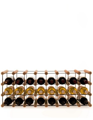 Stojak na 24 Butelek Szklanych/ PET — RW-8/ 8x3 — Brązowy - product 2