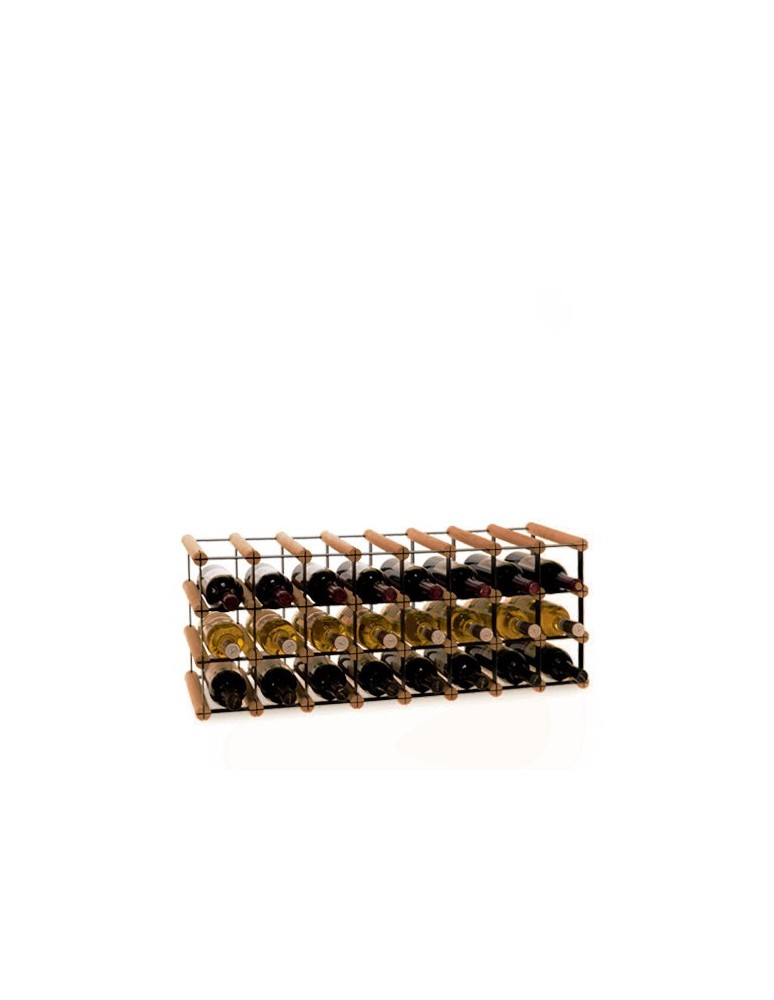 Regały - Stojak na 24 Butelek Szklanych/ PET — RW-8/ 8x3 — Brązowy - product b2b.wamar.biz 4