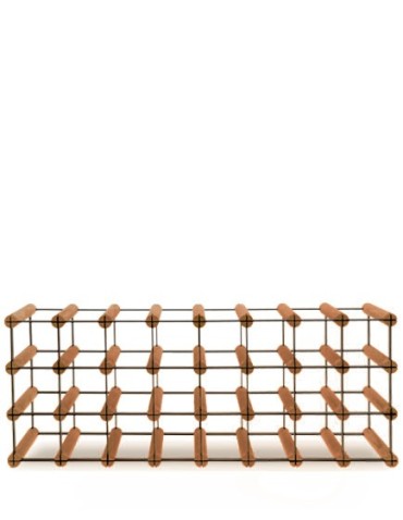 Regały - Stojak na 24 Butelek Szklanych/ PET — RW-8/ 8x3 — Brązowy - product 6