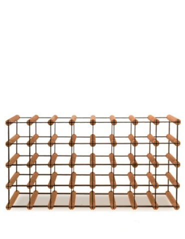 Regały - Stojak na 32 Butelki Szklane/ PET — RW-8/ 8x4 — Brązowy - product 6