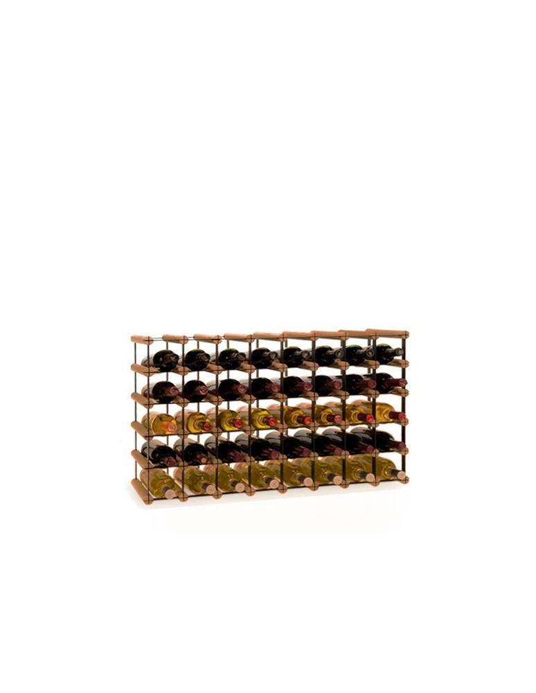 Regały - Stojak na 40 Butelek Szklanych/ PET — RW-8/ 8x5 — Brązowy - product b2b.wamar.biz 4