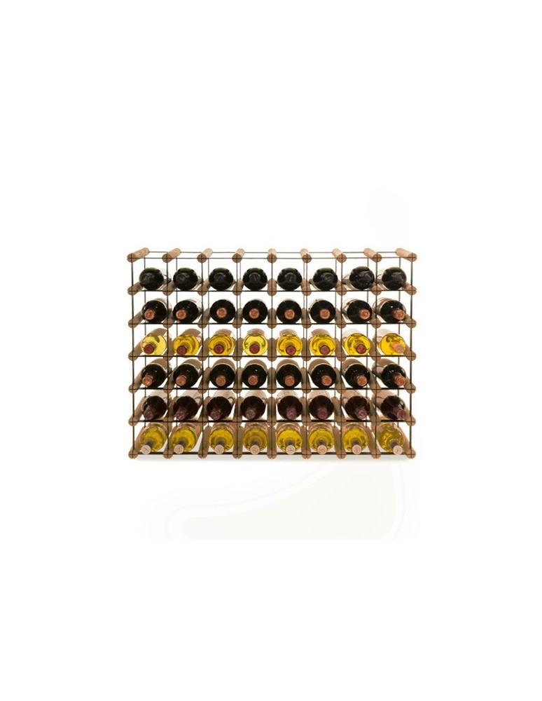 Regały - Stojak na 48 Butelek Szklanych/ PET — RW-8/ 8x6 — Brązowy - product b2b.wamar.biz 5