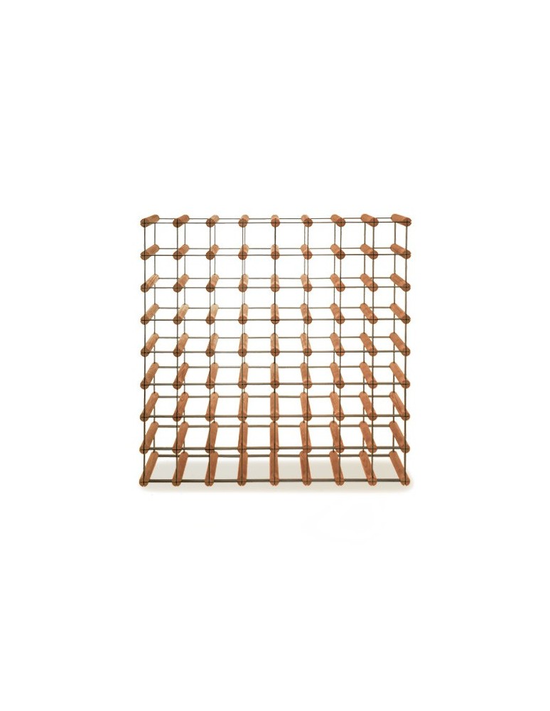 Regały - Stojak na 64 Butelki Szklane/ PET — RW-8/ 8x8 — Brązowy - product b2b.wamar.biz 6