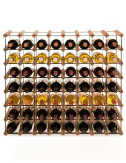 Stojak na 56 Butelek Szklanych/ PET — RW-8/ 8x7 — Brązowy - product 2