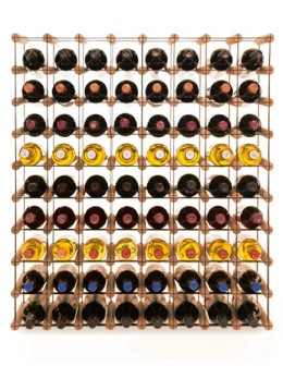 Stojak na 72 Butelki Szklane/ PET — RW-8/ 8x9 — Brązowy - product 2