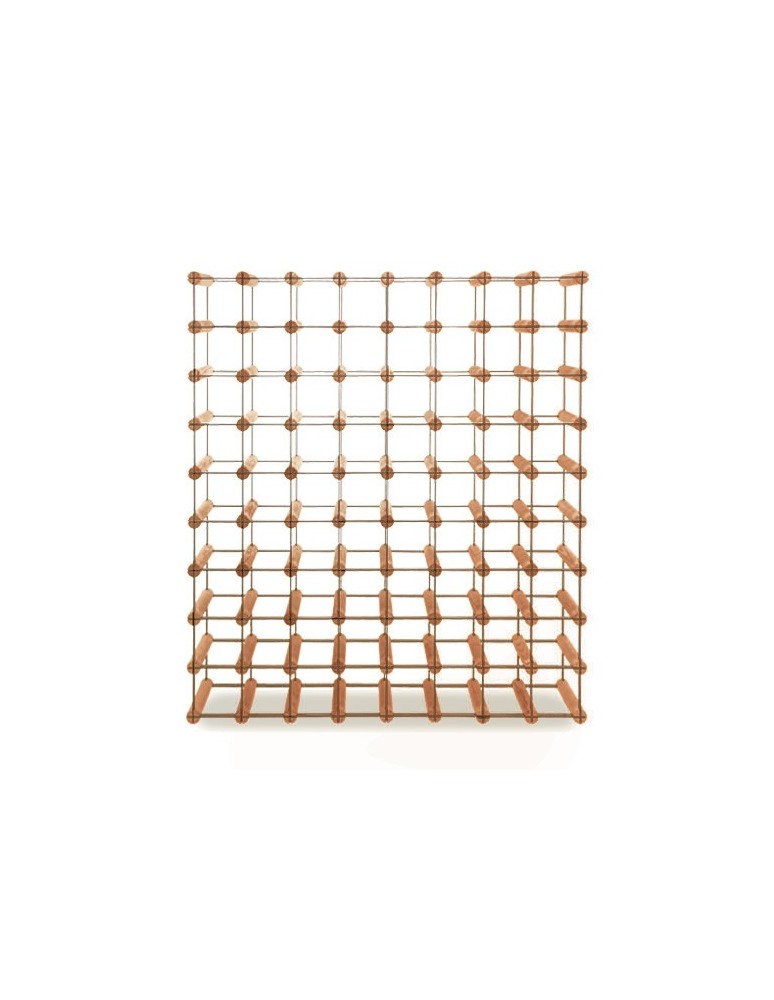 Regały - Stojak na 72 Butelki Szklane/ PET — RW-8/ 8x9 — Brązowy - produkt b2b.wamar.biz 6