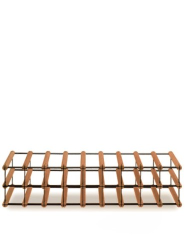 Regały - Stojak na 18 Butelek Szklanych/ PET — RW-8/ 9x2 — Brązowy - product 3