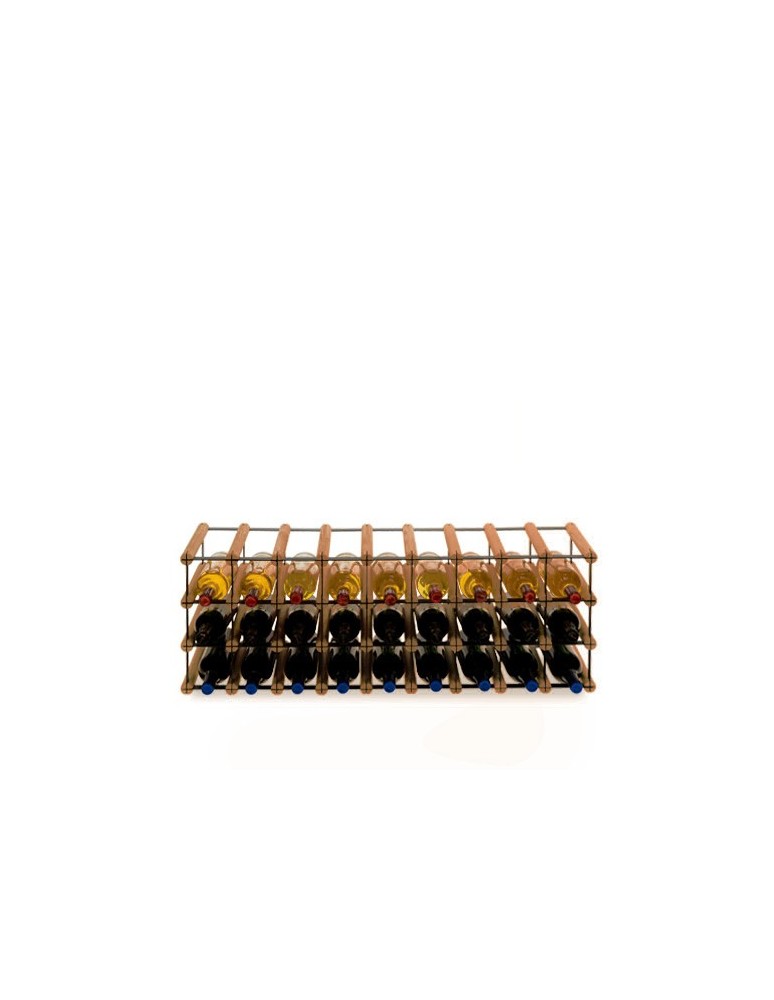 Regały - Stojak na 27 Butelek Szklanych/ PET — RW-8/ 9x3 — Brązowy - product b2b.wamar.biz 1