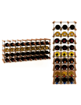 Stojak na 36 Butelek Szklanych/ PET — RW-8/ 9x4 — Brązowy