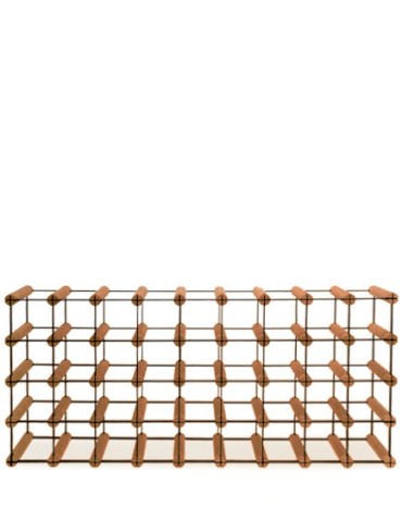 Regały - Stojak na 36 Butelek Szklanych/ PET — RW-8/ 9x4 — Brązowy - product 3