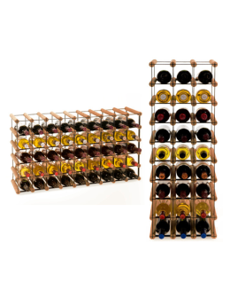 Stojak na 45 Butelek Szklanych/ PET — RW-8/ 9x5 — Brązowy