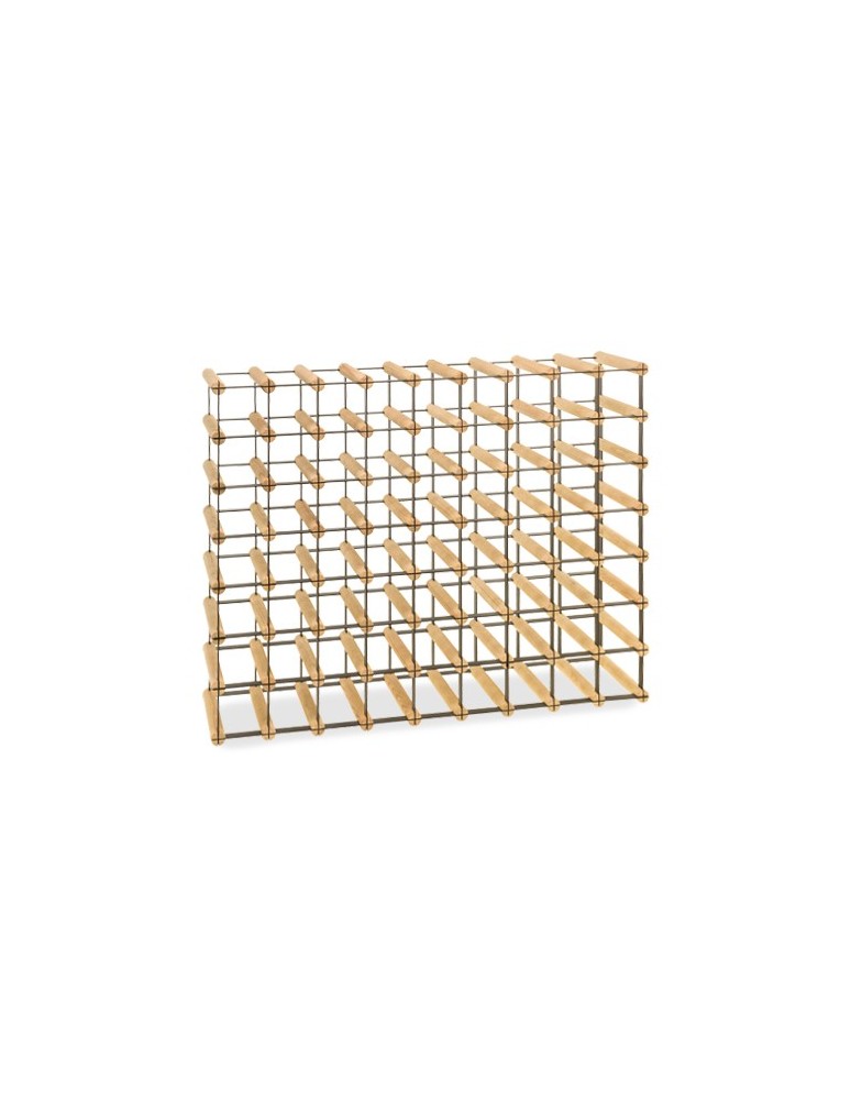 Regały - Stojak na 63 Butelki Szklane/ PET — RW-8/ 9x7 — Naturalny - product b2b.wamar.biz 1