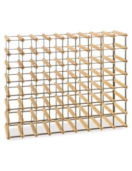 Stojak na 63 Butelki Szklane/ PET — RW-8/ 9x7 — Naturalny - product 2