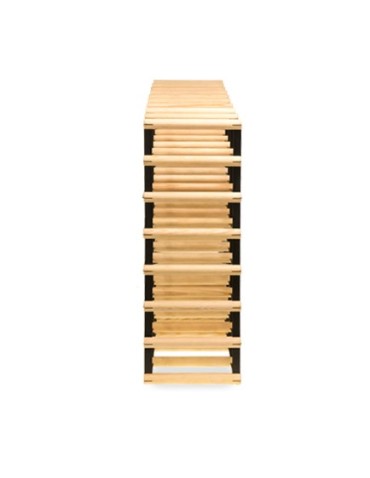 Regały - Stojak na 63 Butelki Szklane/ PET — RW-8/ 9x7 — Naturalny - product 2