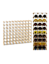 Stojak na 63 Butelki Szklane/ PET — RW-8/ 9x7 — Naturalny