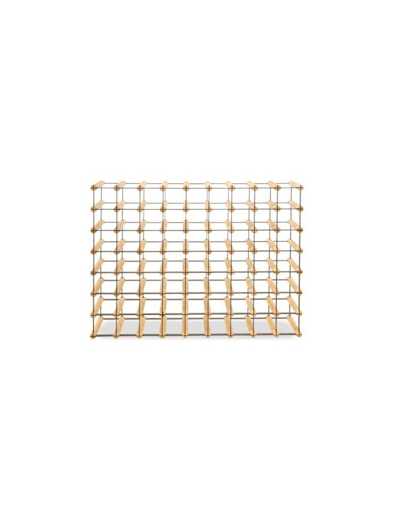 Regały - Stojak na 63 Butelki Szklane/ PET — RW-8/ 9x7 — Naturalny - product b2b.wamar.biz 5