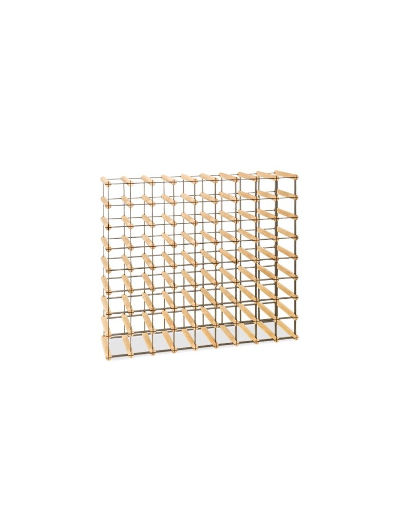 Regały - Stojak na 72 Butelki Szklane/ PET — RW-8/ 9x8 — Surowy - product b2b.wamar.biz 1