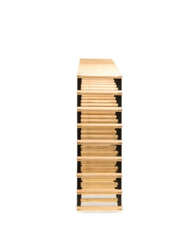 Regały - Stojak na 72 Butelki Szklane/ PET — RW-8/ 9x8 — Surowy - product 2