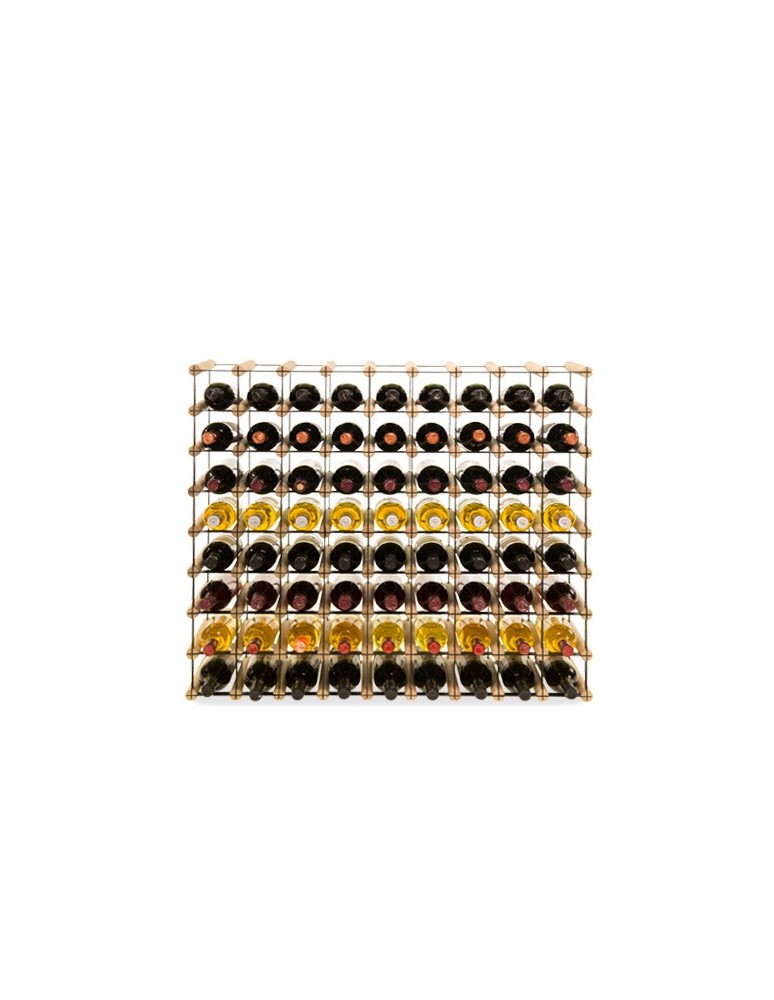 Regały - Stojak na 72 Butelki Szklane/ PET — RW-8/ 9x8 — Surowy - product b2b.wamar.biz 4