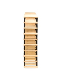 Stojak na 81 Butelek Szklanych/ PET — RW-8/ 9x9 — Naturalny - product 2