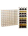 Stojak na 81 Butelek Szklanych/ PET — RW-8/ 9x9 — Naturalny