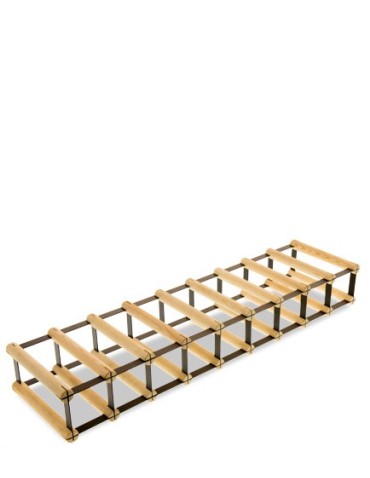 Stojak na 9 Butelek Szklanych/ PET — RW-8/ 9x1 — Naturalny - product 2