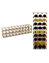 Stojak na 18 Butelek Szklanych/ PET — RW-8/ 9x2 — Naturalny